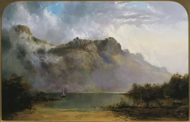 Mount Olympus, Lake St Clair, Tasmanien, die Quelle des Derwent